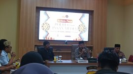 Dalam sambutannya, Kapolres Sumenep, AKBP Anang Hardiyanto, S.I.K., menyampaikan apresiasi atas kehadiran para jurnalis pada momen buka puasa bersama di Ruang Vidcon Mapolres setempat. ©setara.info/Mashudi