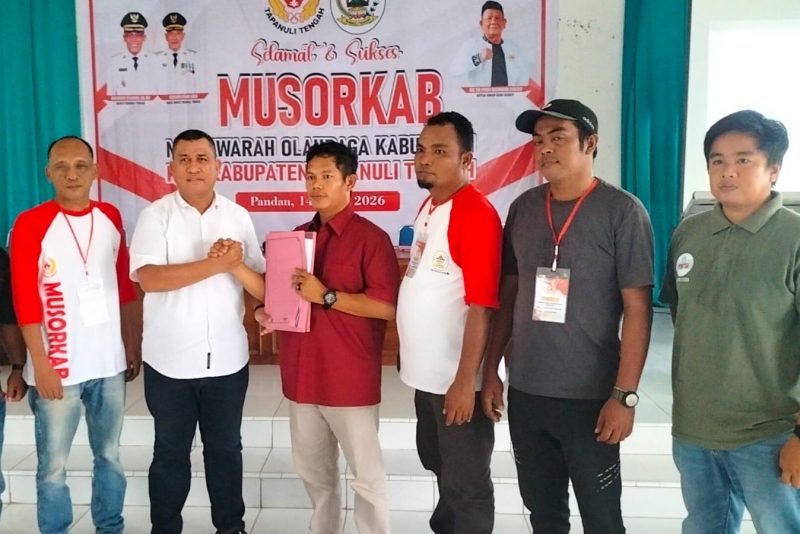 Kepemimpinan baru ini mampu menghadirkan semangat kolaborasi antara organisasi olahraga, pemerintah daerah, serta seluruh elemen masyarakat dalam membangun ekosistem olahraga yang lebih baik di Tapanuli Tengah, kata Aulia Habib. ©setara.info/Aulia Habib