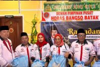 Kantor Wilayah Kementerian Imigrasi dan Pemasyarakatan (Kanwil ImiPas) Sumatera Utara gandeng HBB Medan menyalurkan ribuan paket sembako kepada masyarakat. ©setara.info/Ilham HB