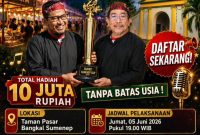 Pamflet resmi Festival Karaoke Dangdut Madura Open 2026 “Bupati Sumenep Cup