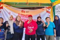 Tim Putri Disdik Sumenep Juara 1 Lomba Tarik Tambang Antar OPD. (Foto SetaraInfo)