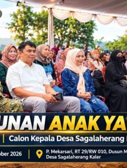 Kang Dadan Gelar Santunan Anak Yatim di Desa Sagalaherang Kaler Menjelang Pilkades 2026