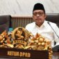Ketua DPRD Kabupaten Sumenep H. Zainal Arifin mengingatkan para santri untuk menguasai perkembangan teknologi tanpa meninggalkan nilai-nilai akhlakul karimah. ®setara.info [Foto: Dok. DPRD Sumenep]