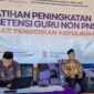 Kepala Dinas Pendidikan Kabupaten Sumenep Moh Iksan saat memberikan pemaparan.